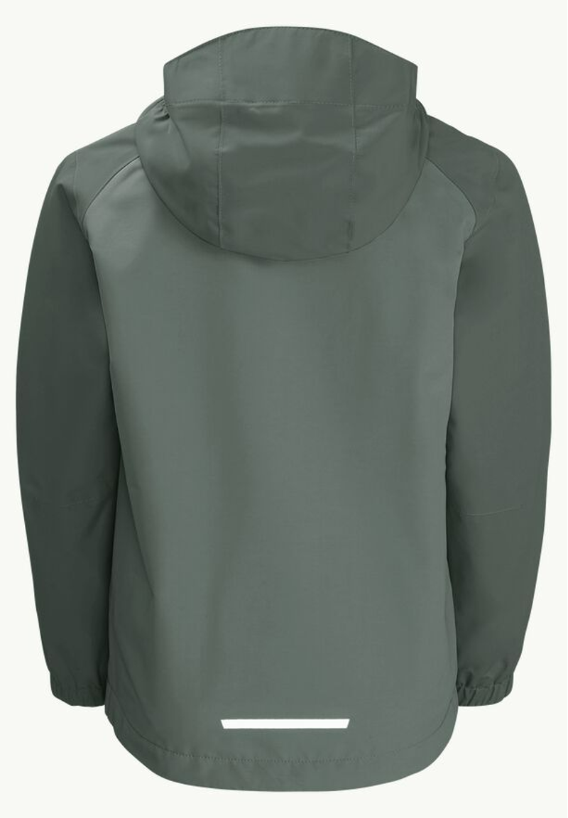 Jack Wolfskin Tucan Jacket Kids in Hedge Green-1